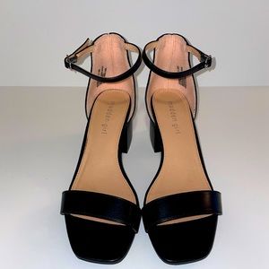 Madden Girl Women’s “Sydney” Black Heeled Sandal